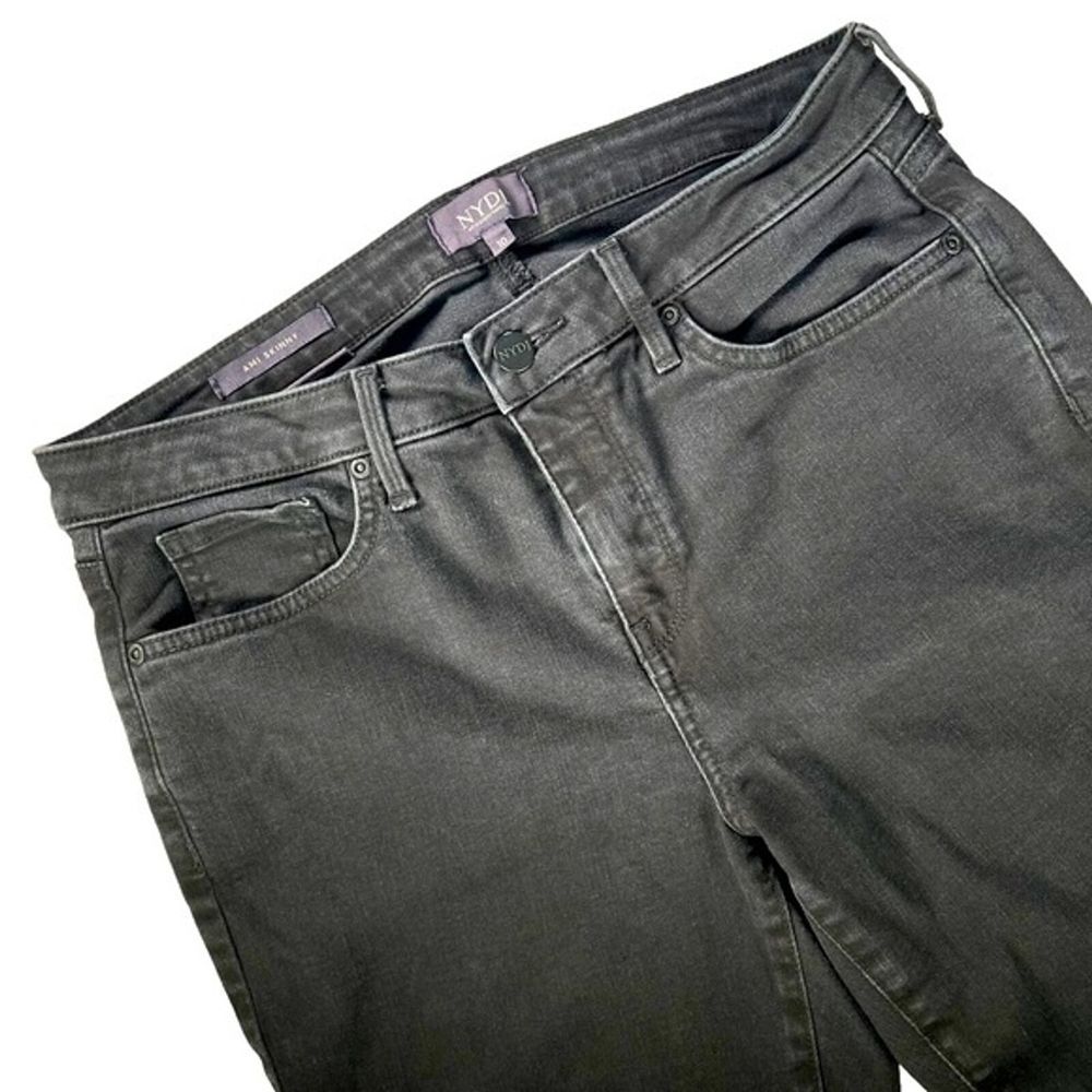 NYDJ Ami Skinny Jeans Black High‎ Rise Lift Tuck Stretch Womens 10 | Slimming